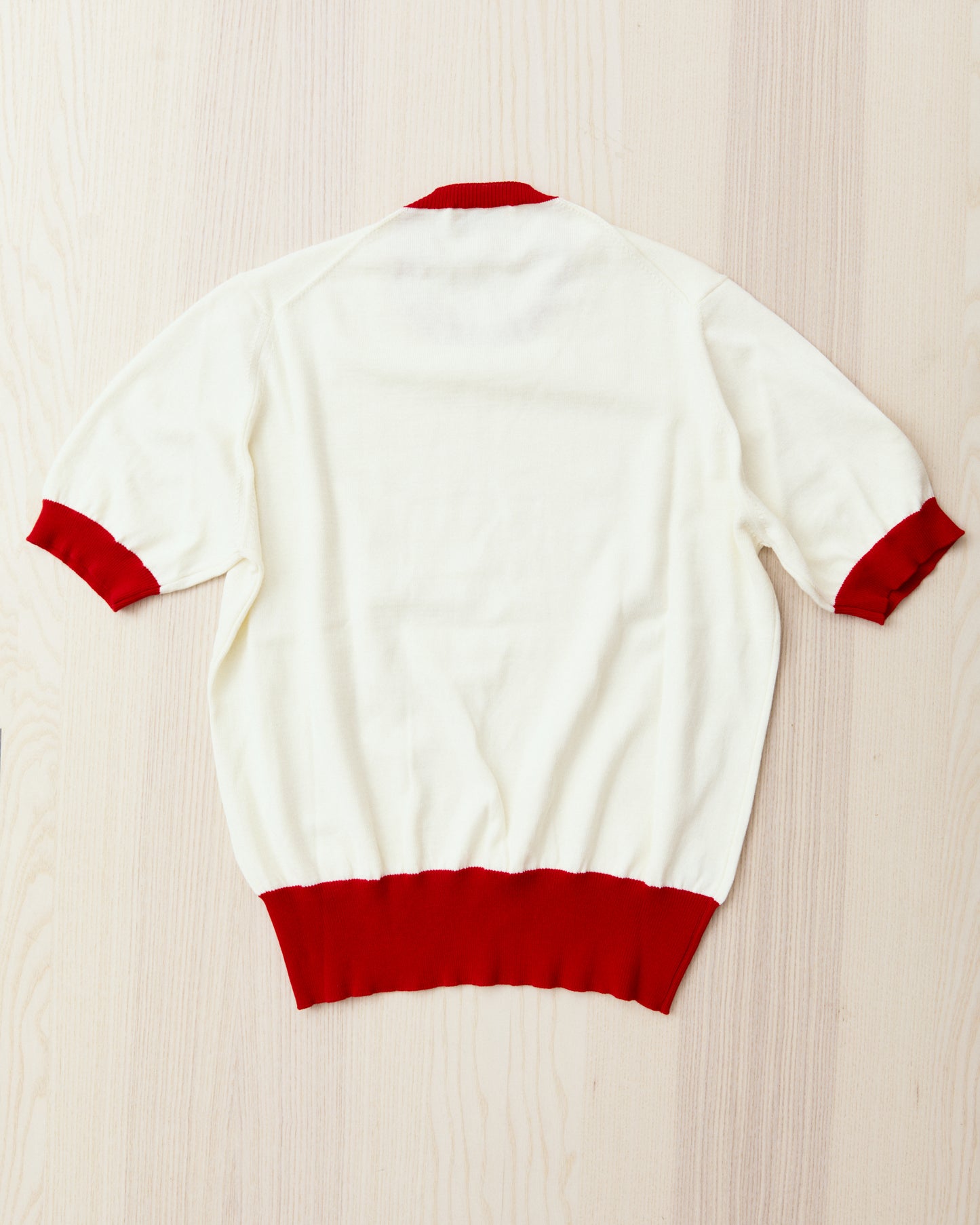 Bryceland's The Tailors Label ‘Skipper’ Tee Red/Cream