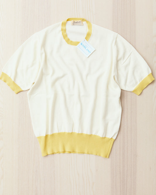 Bryceland's The Tailors Label ‘Skipper’ Tee Yellow/Cream