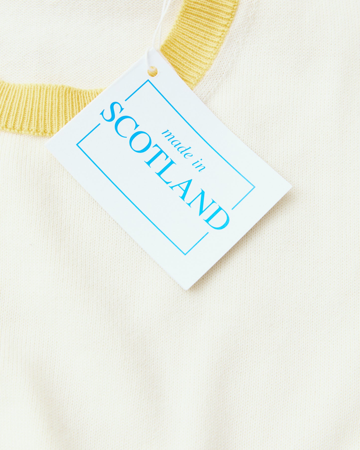 Bryceland's The Tailors Label ‘Skipper’ Tee Yellow/Cream