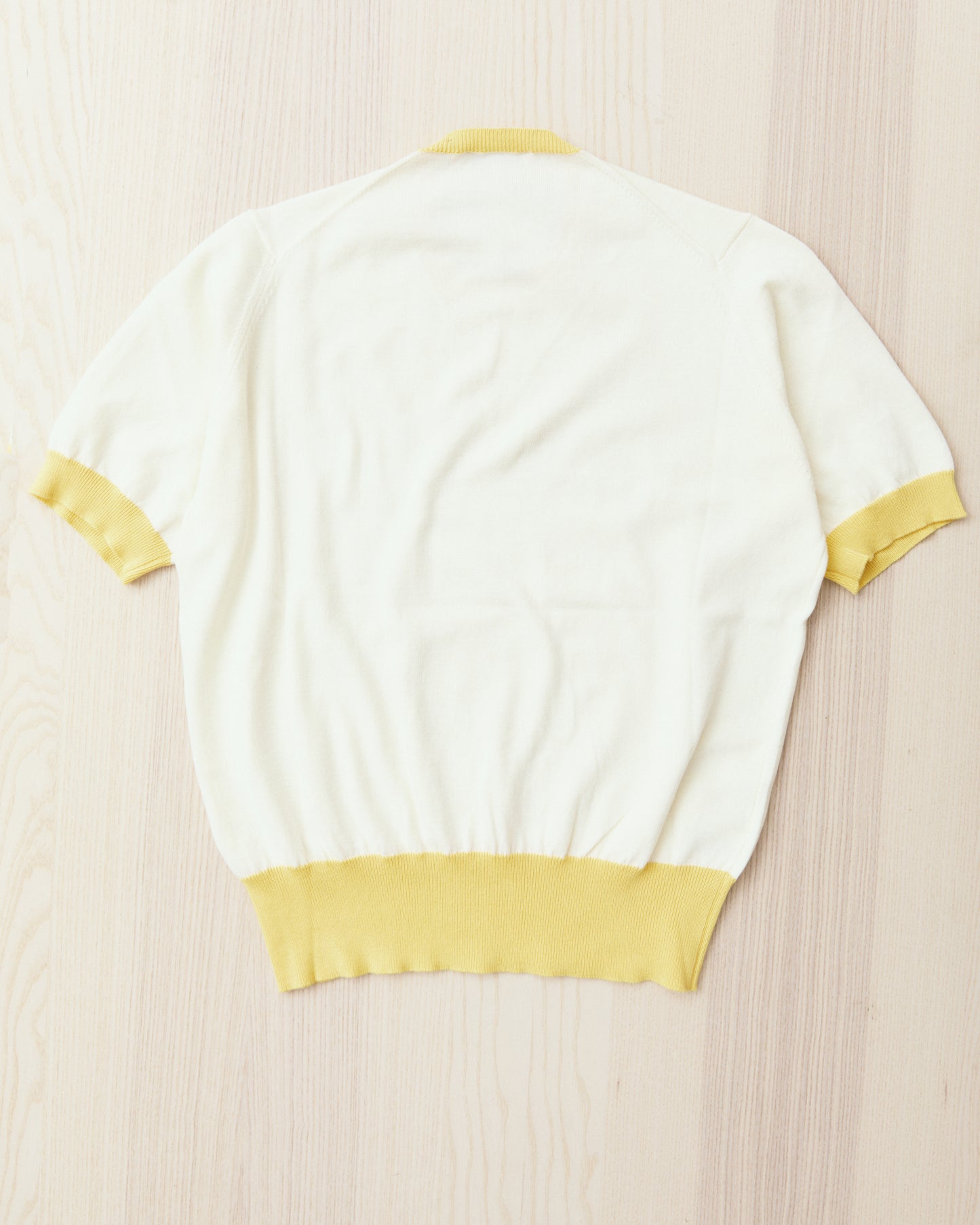Bryceland's The Tailors Label ‘Skipper’ Tee Yellow/Cream