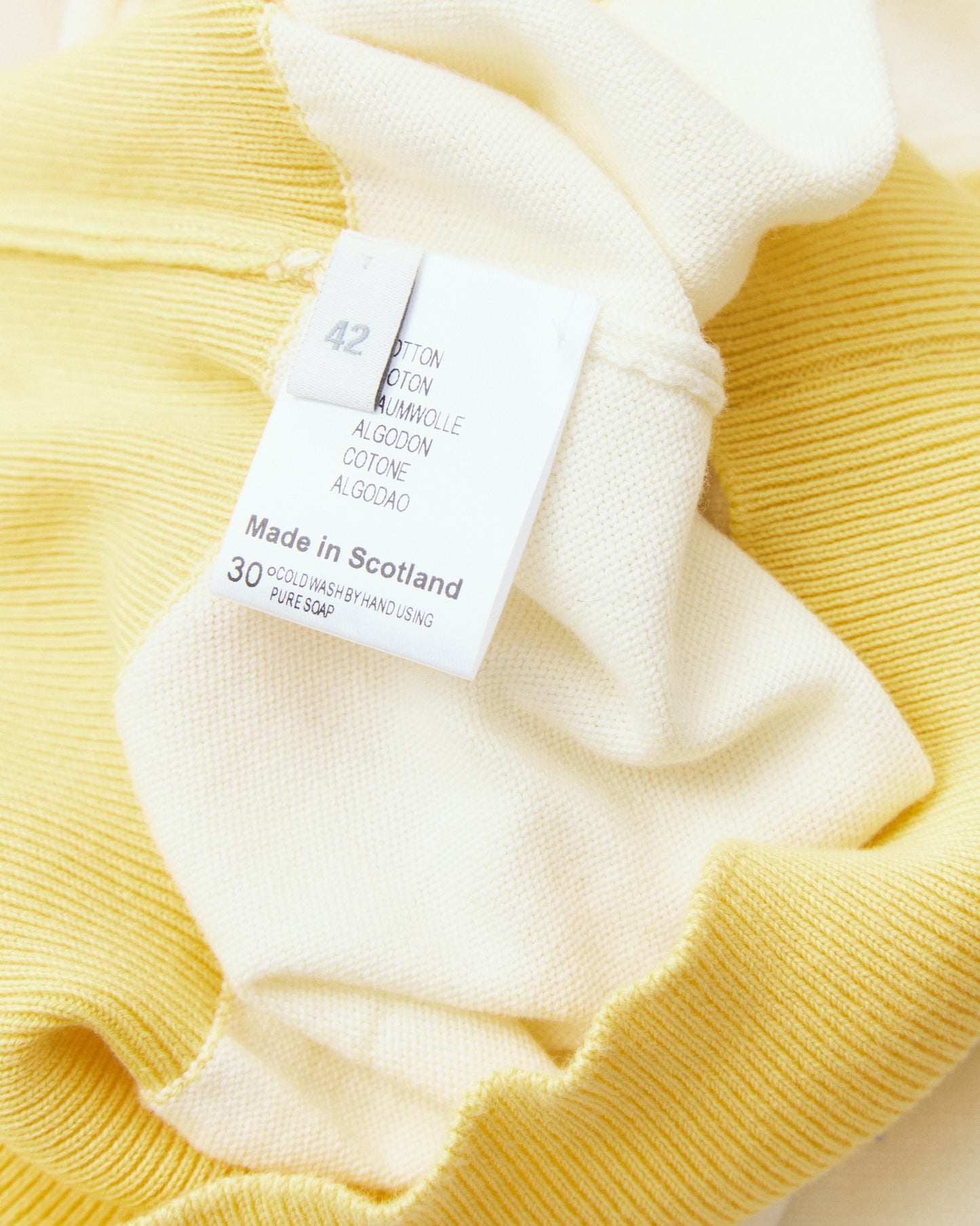 Bryceland's The Tailors Label ‘Skipper’ Tee Yellow/Cream