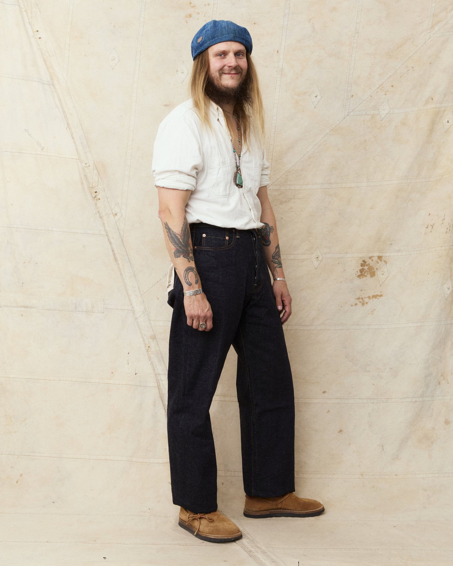 Studio D'artisan & Sa. SD-104W 15oz Relaxed Wide Straight
