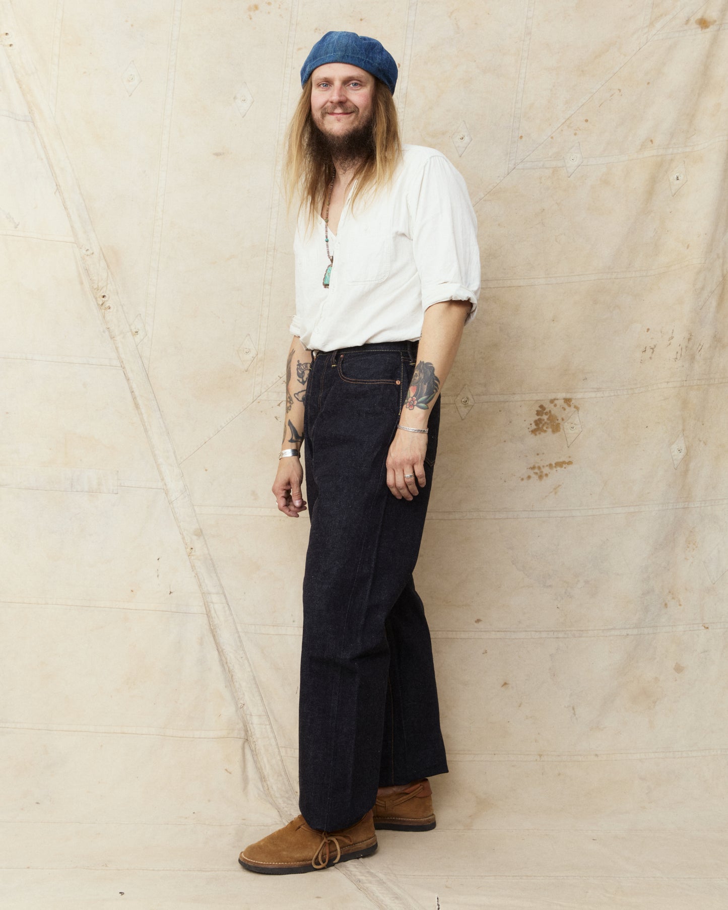 Studio D'artisan & Sa. SD-104W 15oz Relaxed Wide Straight