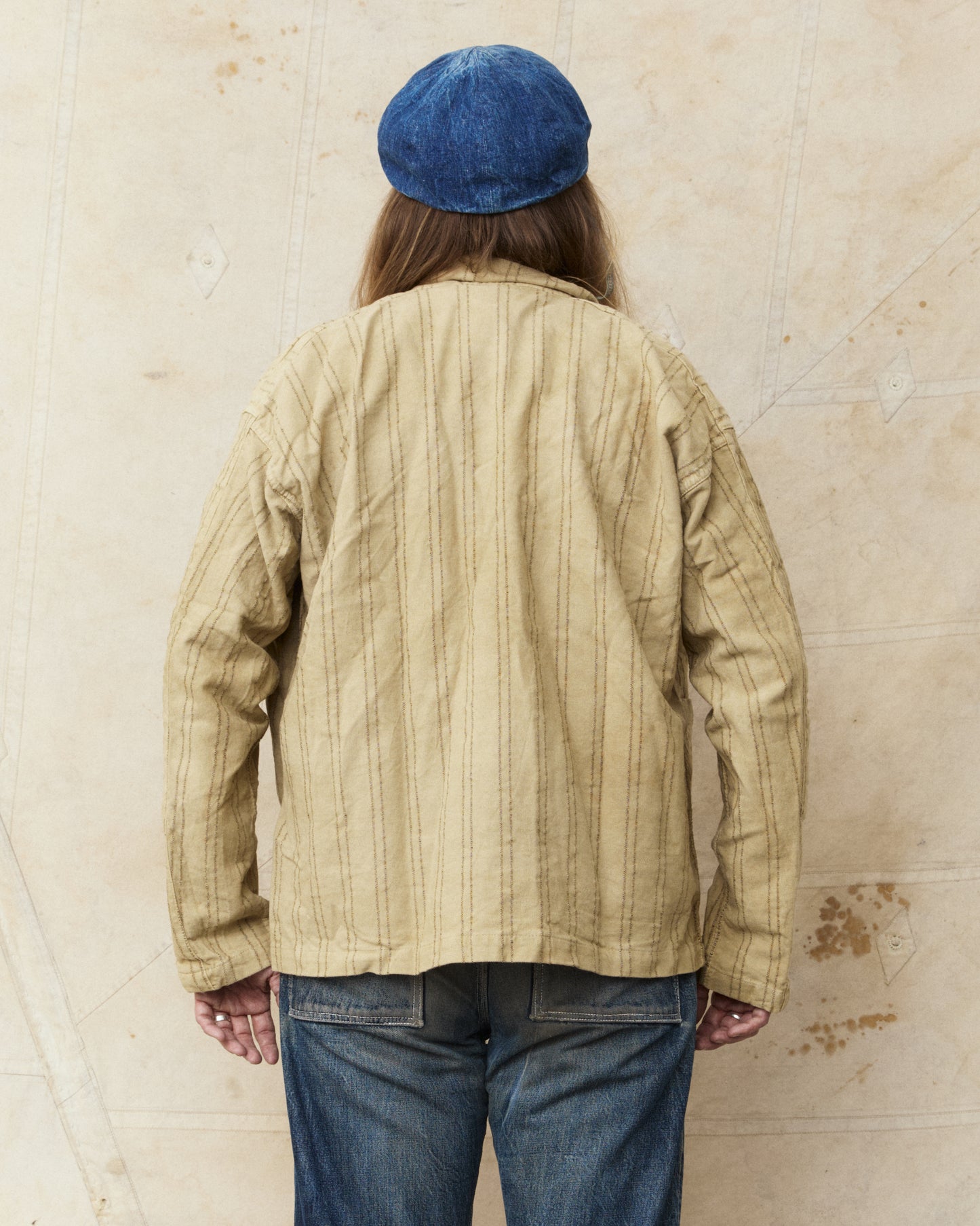 Tender Type 487 Isosceles Shirt Wool Stripe Cotton Tattersall Drab Weld Rinsed