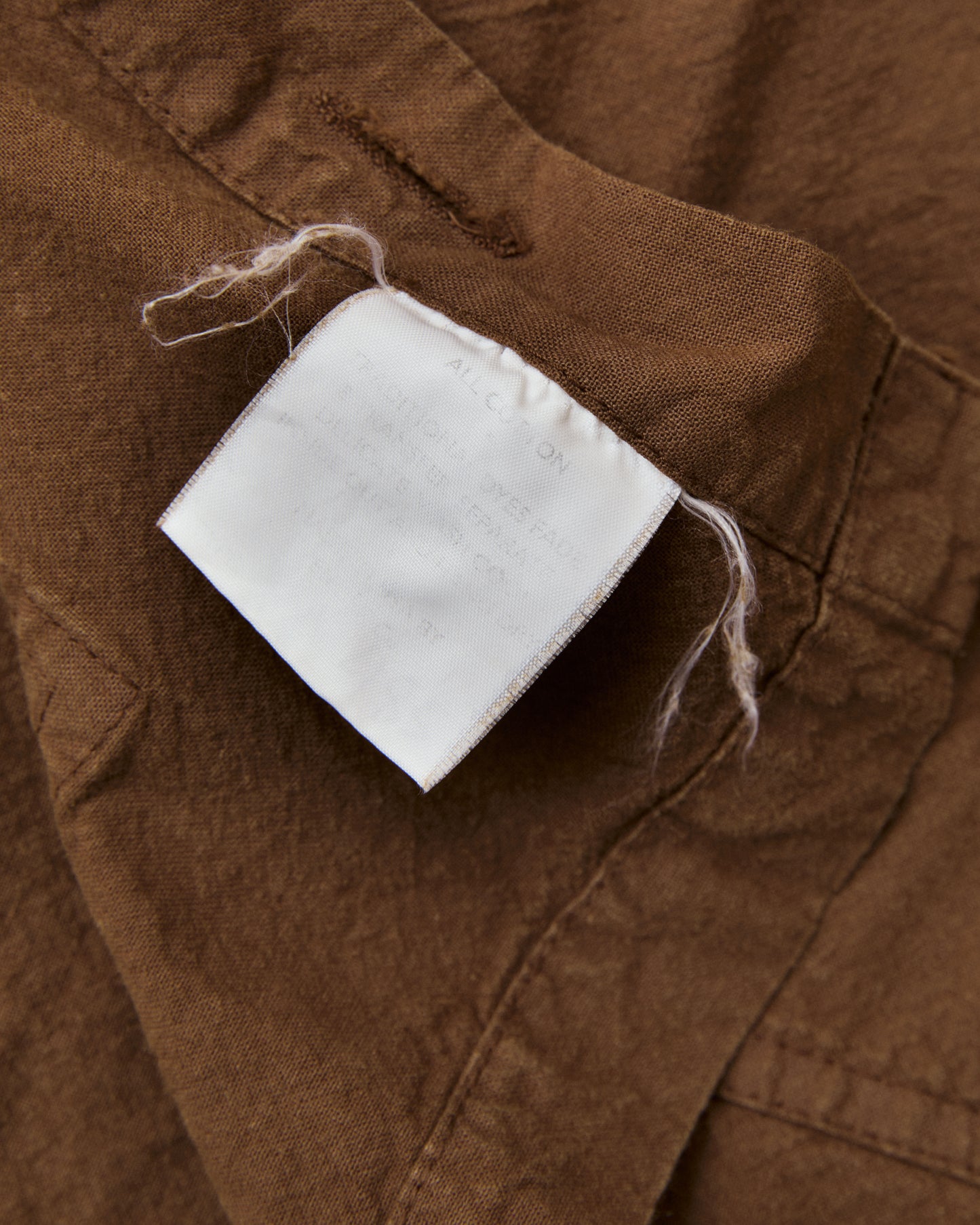 Tender Type 487 Isosceles Shirt Cotton Sheeting Brown Hat Rinsed