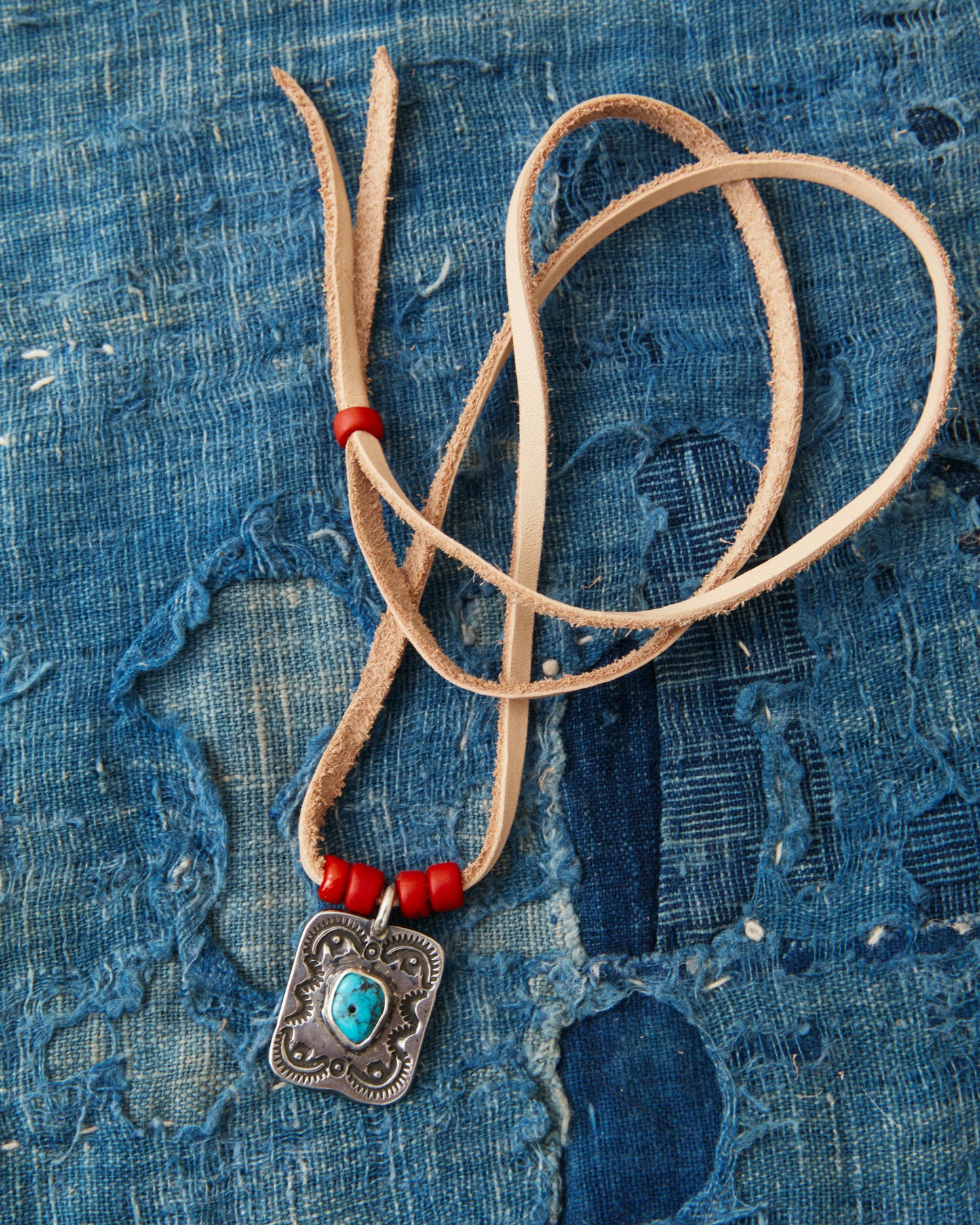 Tenable Crafts TC252 Sterling Silver & Repurposed Turquoise Bead Necklace