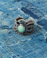 Tenable Crafts TC261 Silver & Turquoise Thunderbird Ring Size US 14