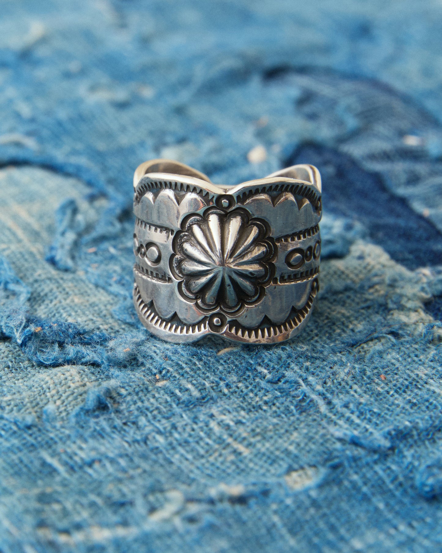 Tenable Crafts TC268 Concho Silver Ring Size US 12,5