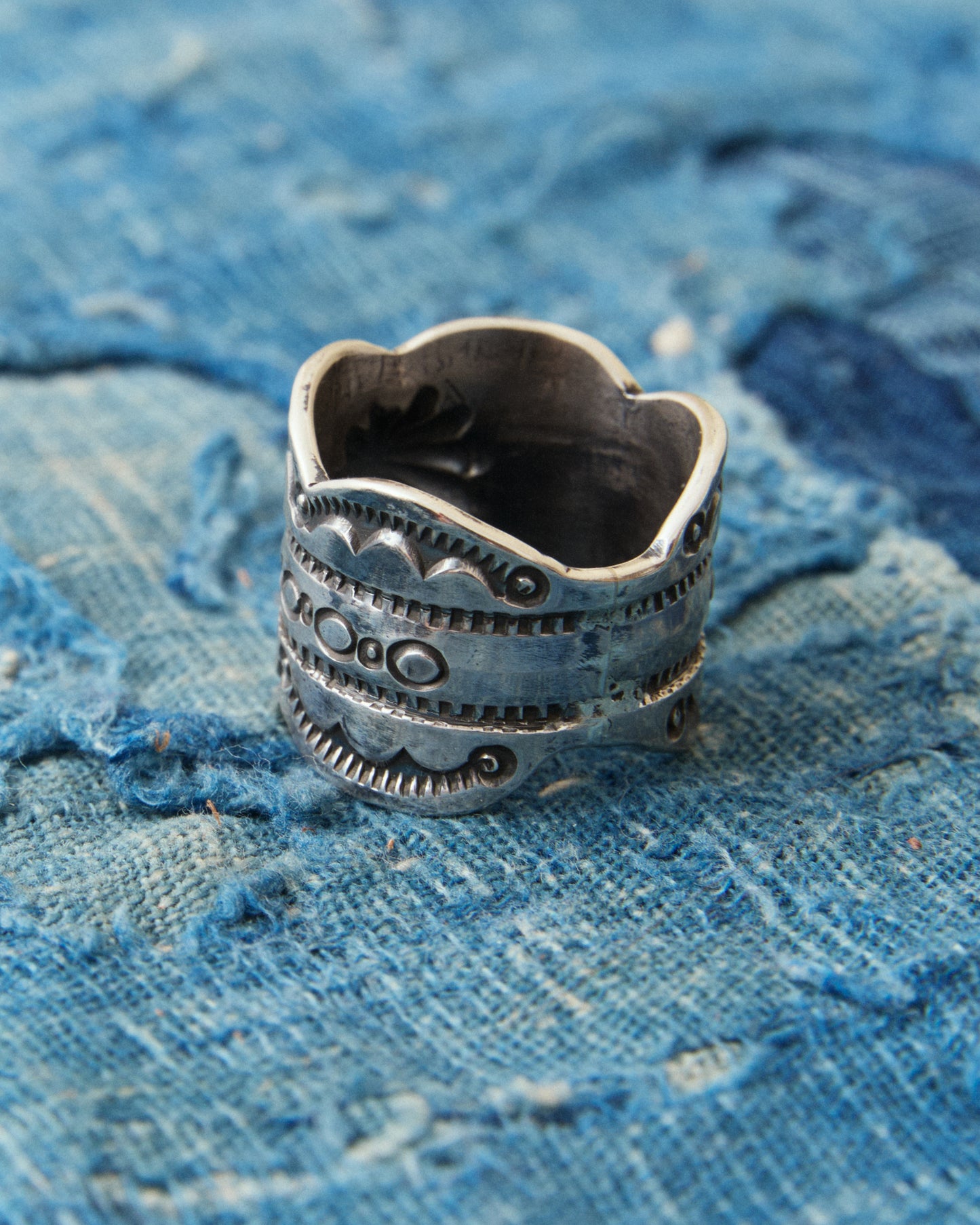 Tenable Crafts TC268 Concho Silver Ring Size US 12,5