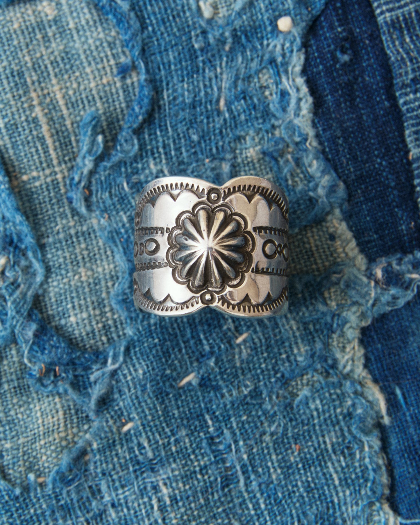 Tenable Crafts TC268 Concho Silver Ring Size US 12,5