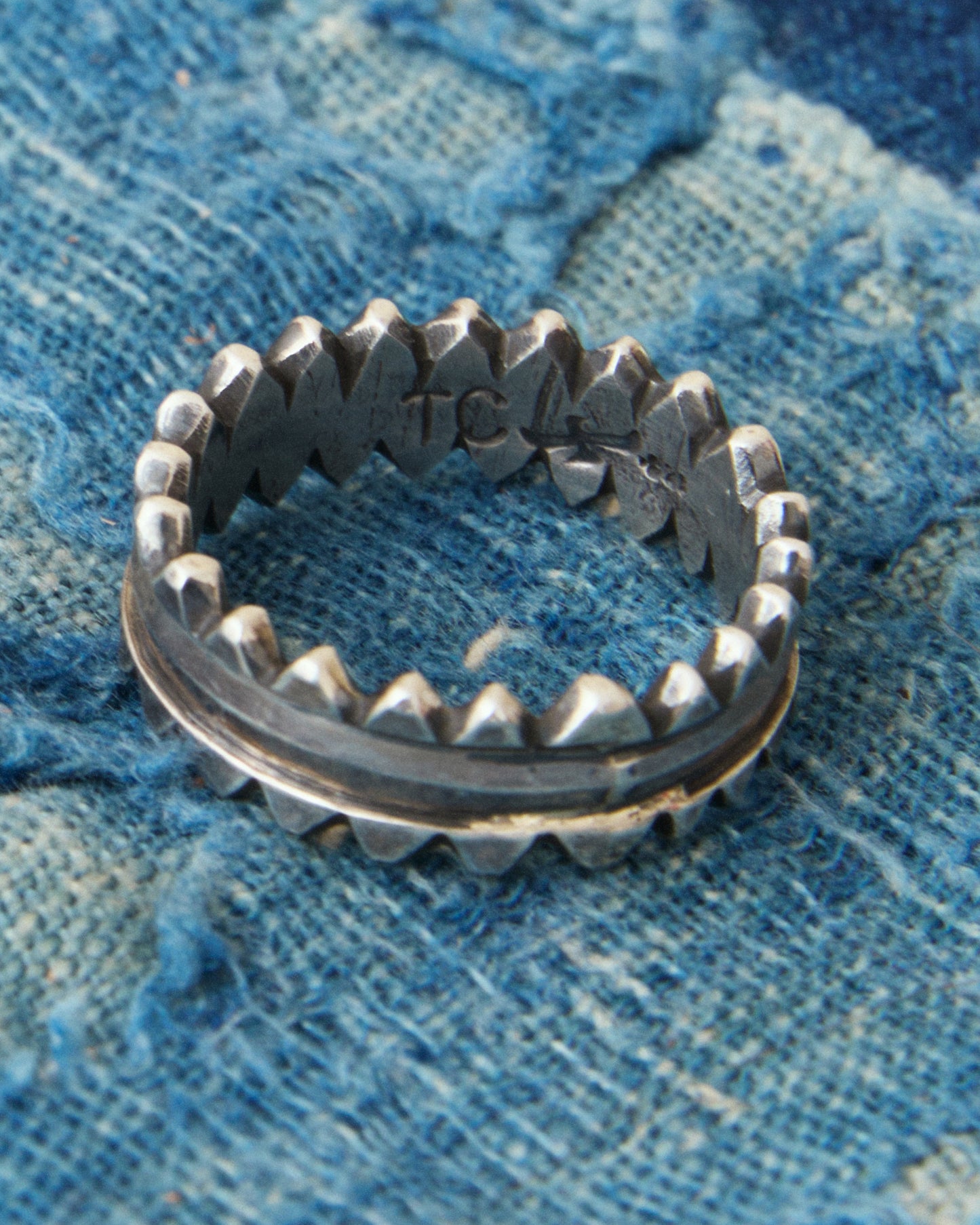 Tenable Crafts TC265 Sawtooth Silver Ring Size US 12