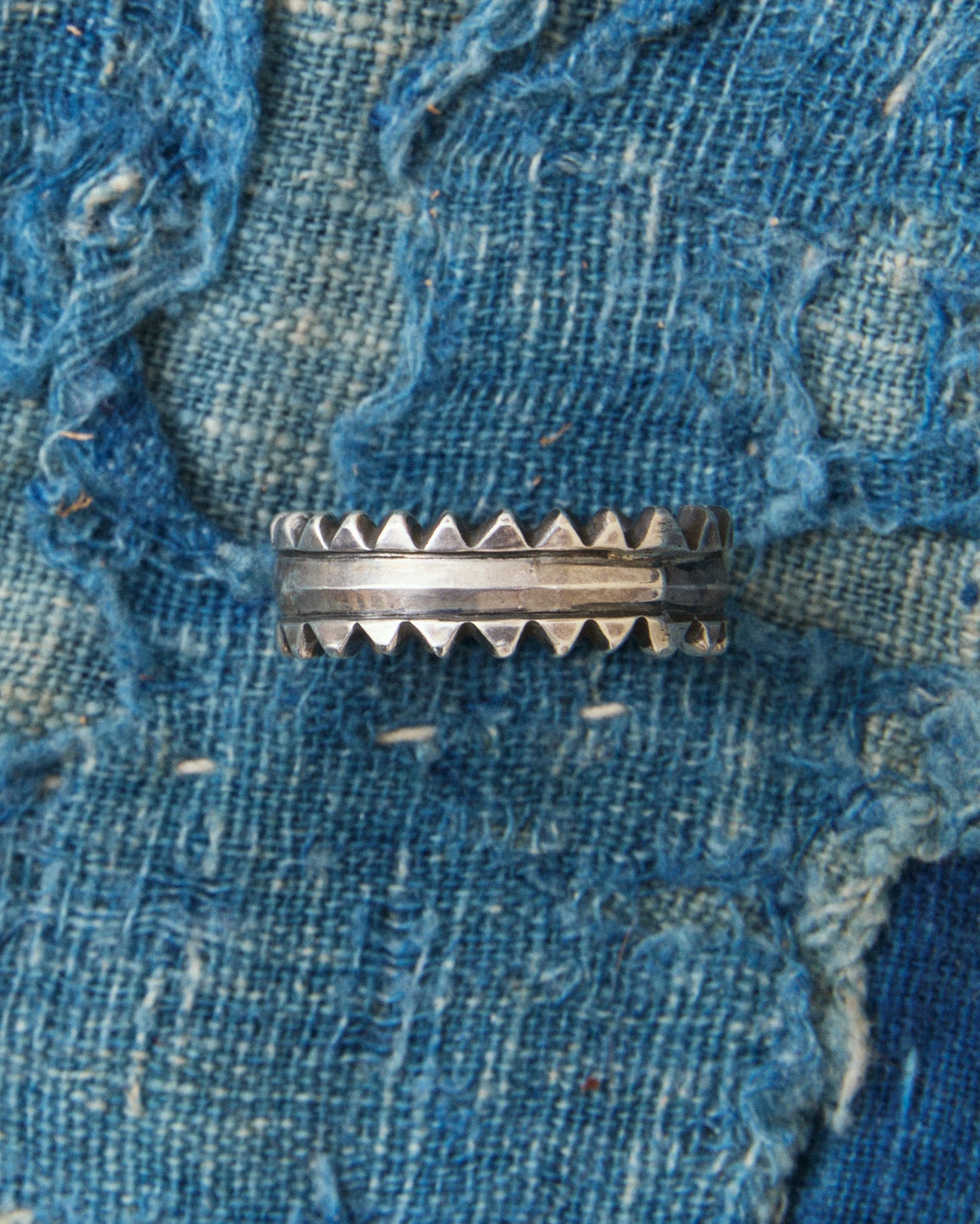 Tenable Crafts TC265 Sawtooth Silver Ring Size US 12