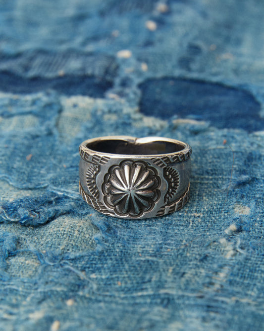 Tenable Crafts TC262 Concho Silver Ring Size US 10,5