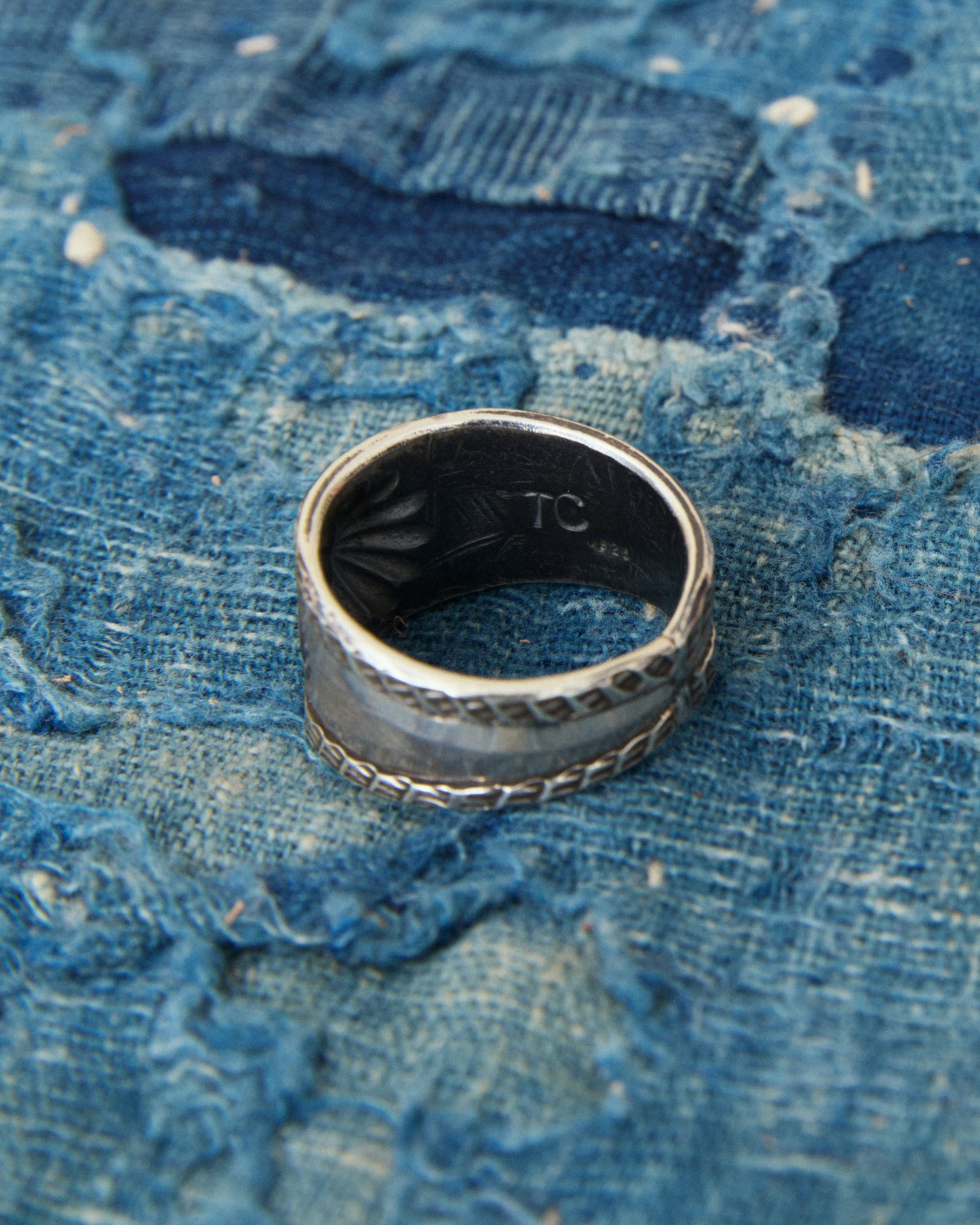 Tenable Crafts TC262 Concho Silver Ring Size US 10,5
