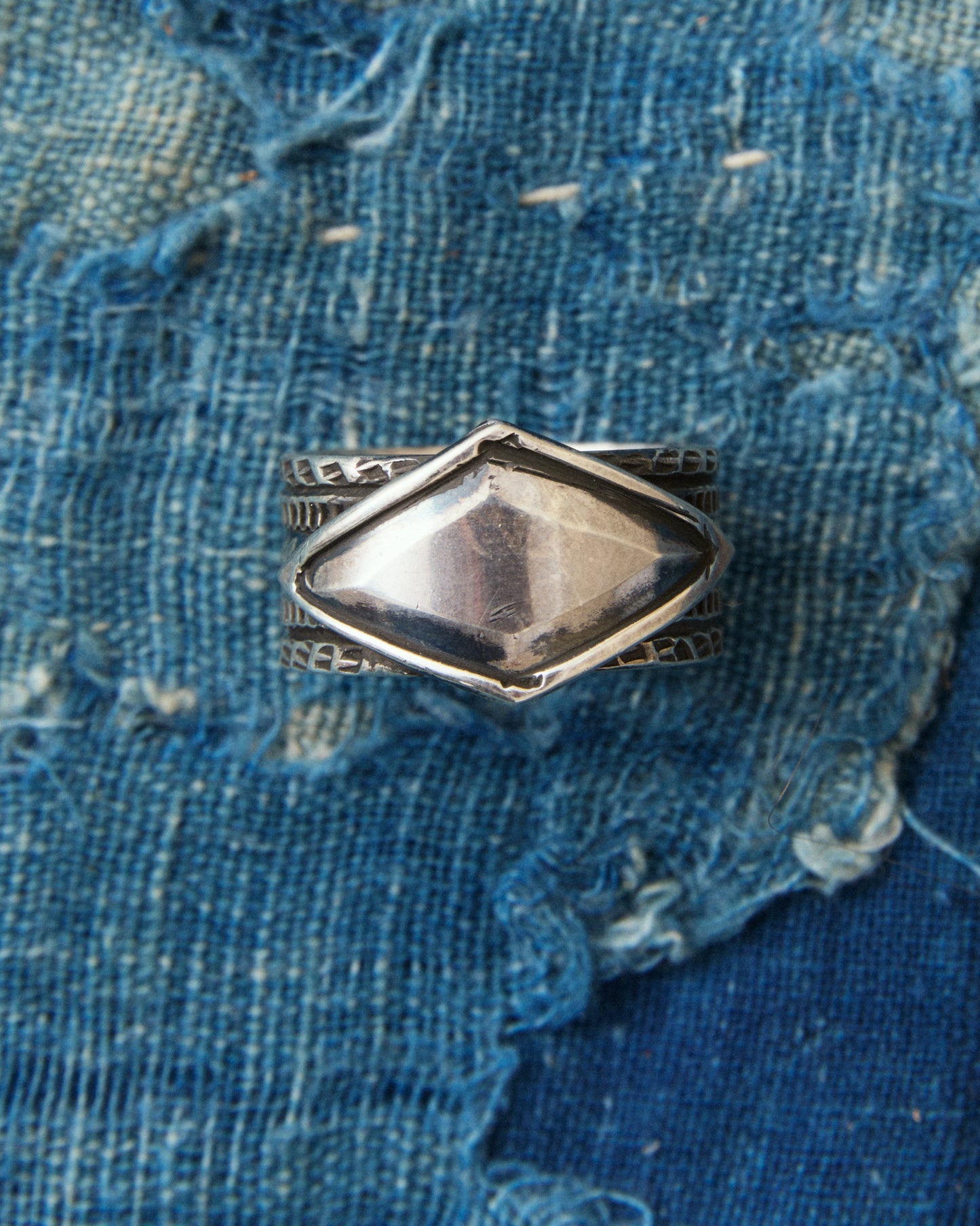 Tenable Crafts TC264 Diamond Shield Silver Ring Size US 12