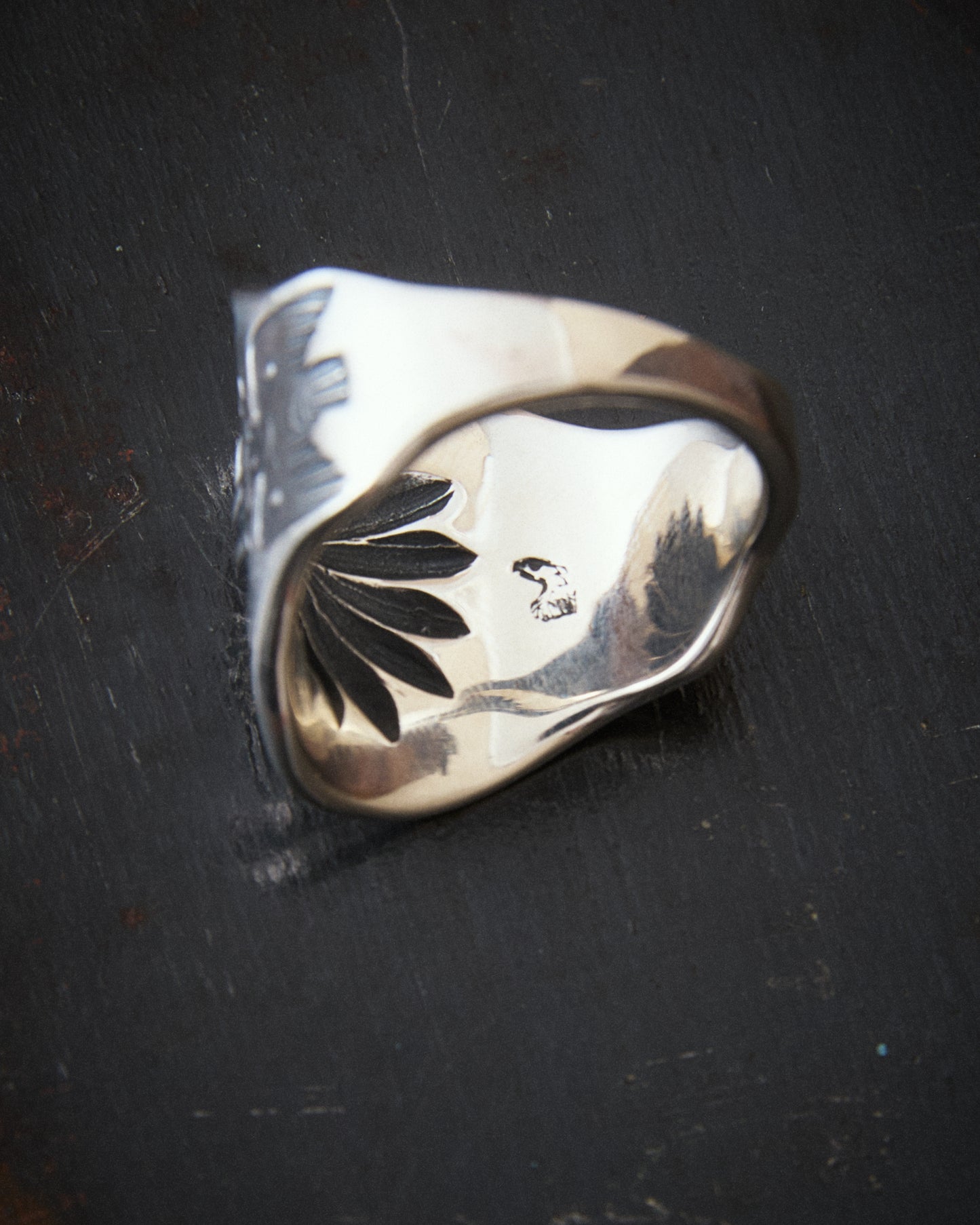 Larry Smith Oyster Ring Repousse RG-0083