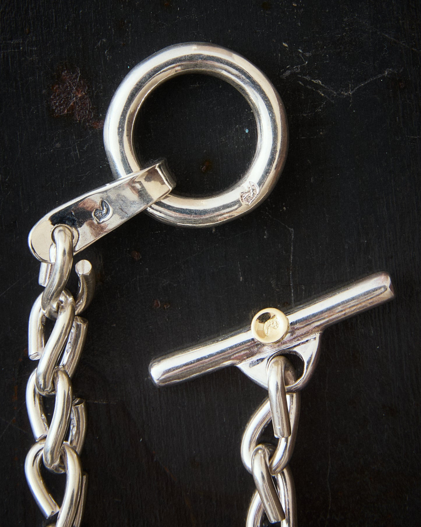 Larry Smith Country Chain Bracelet 18K Gold Accent BR-0217