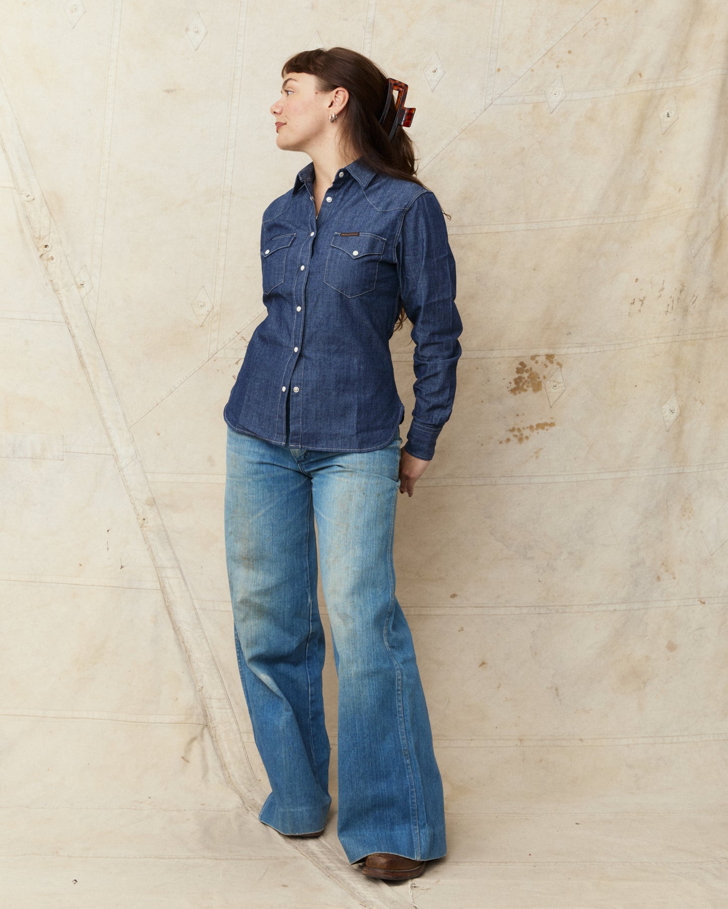 Indigofera Kate Shirt Indigo Chambray