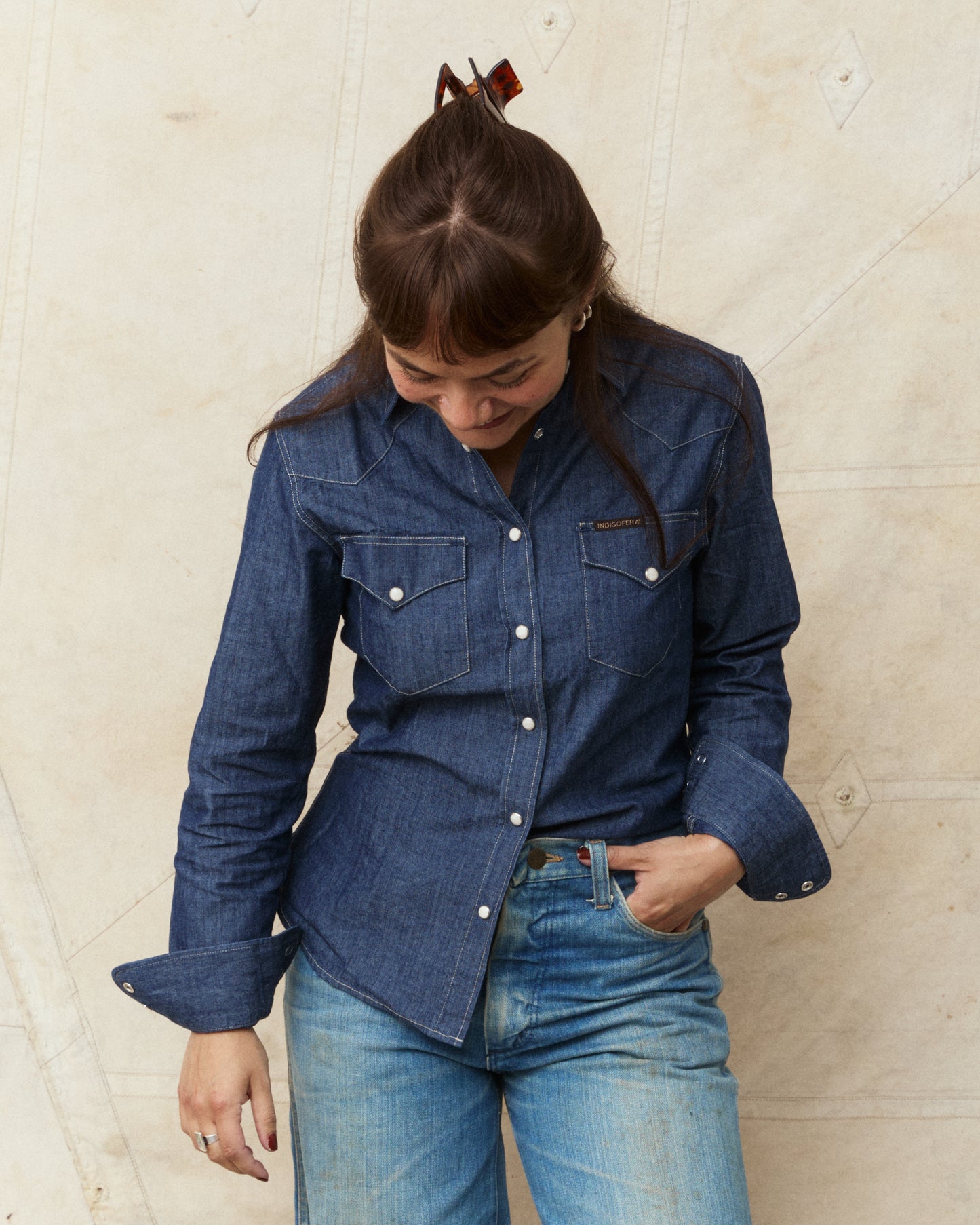 Indigofera Kate Shirt Indigo Chambray