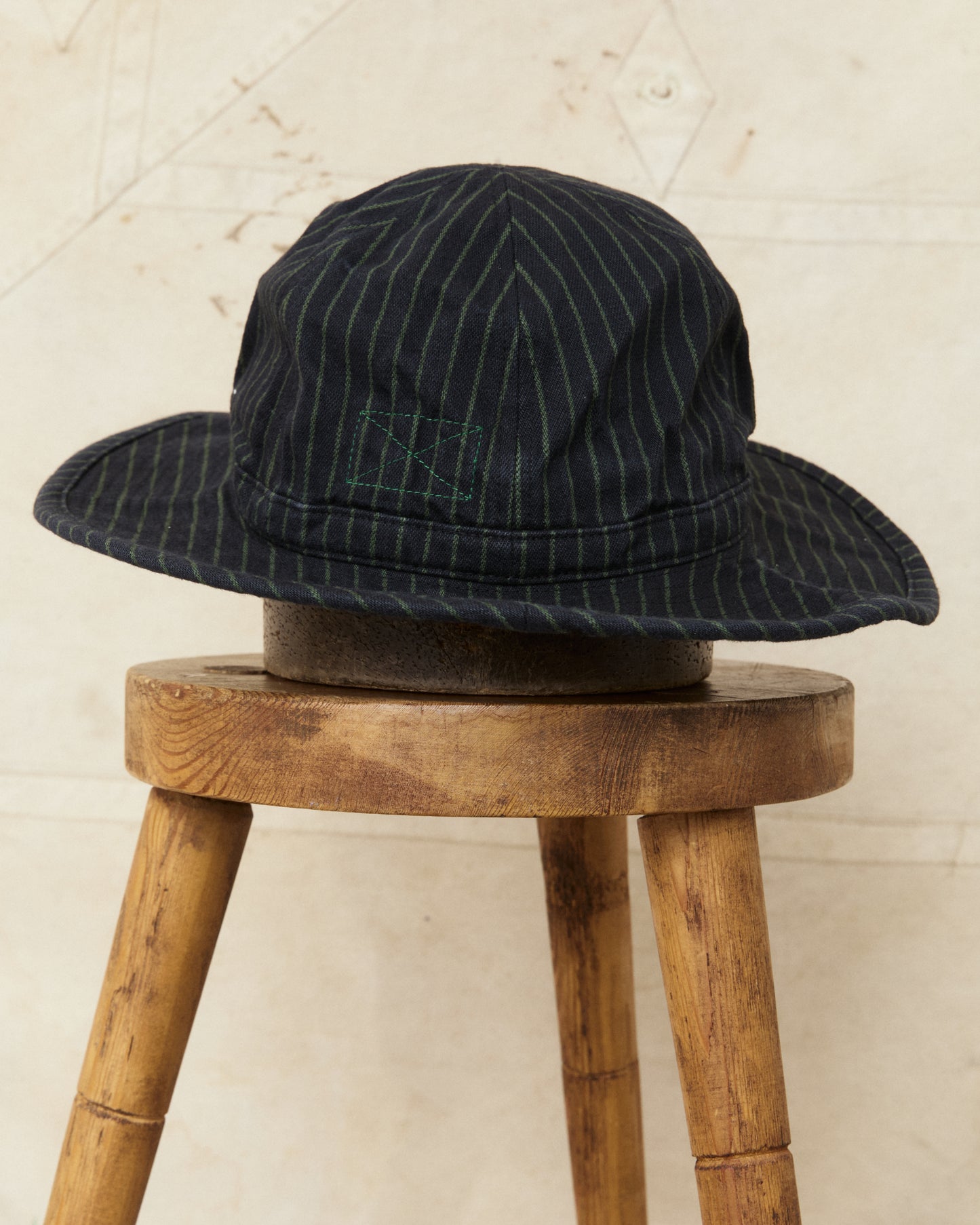 Indigofera Haisy Mae Hat Viridecent Stripe Black/Green