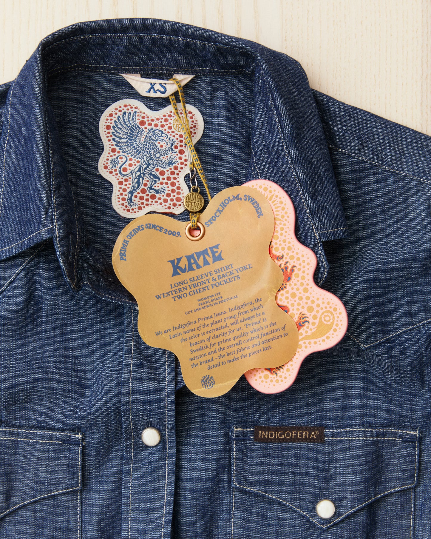Indigofera Kate Shirt Indigo Chambray