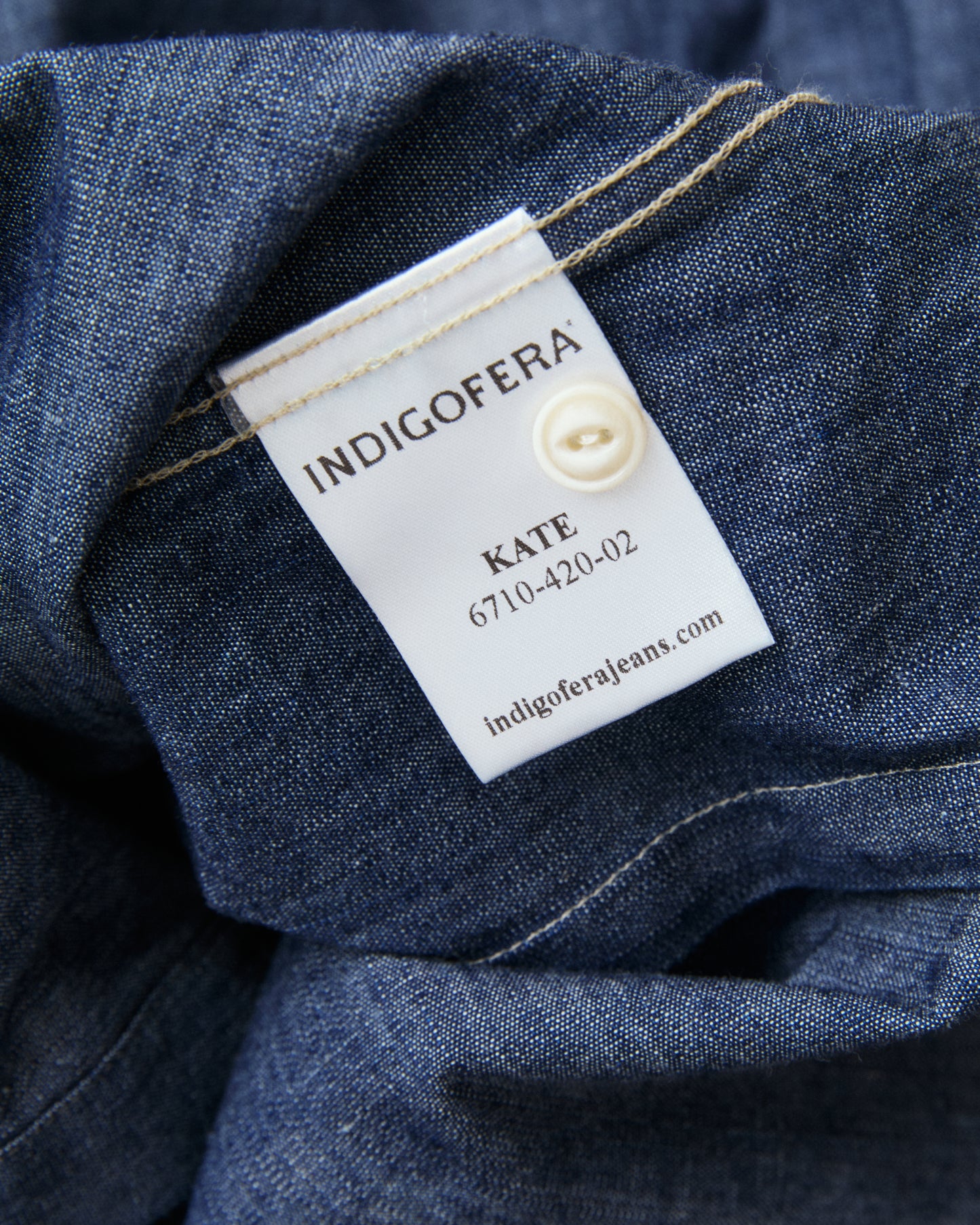 Indigofera Kate Shirt Indigo Chambray