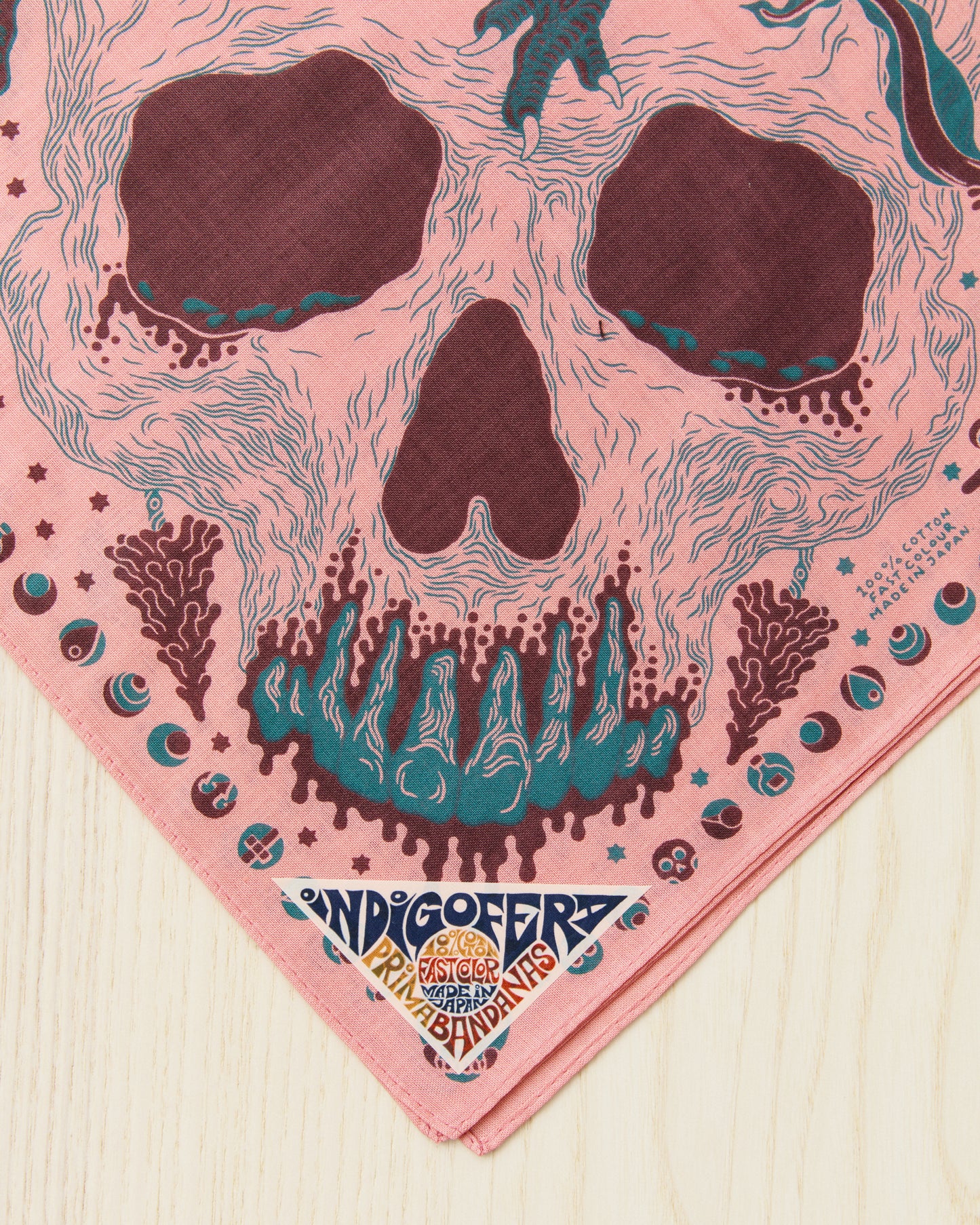 Indigofera Loa Bandana Pink / Brown / Turquoise