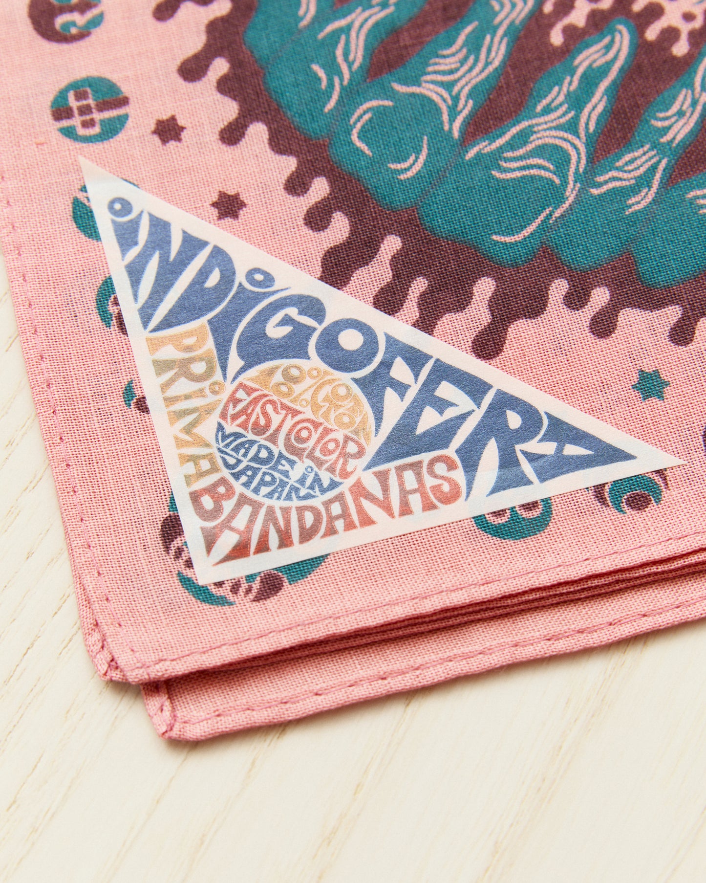 Indigofera Loa Bandana Pink / Brown / Turquoise