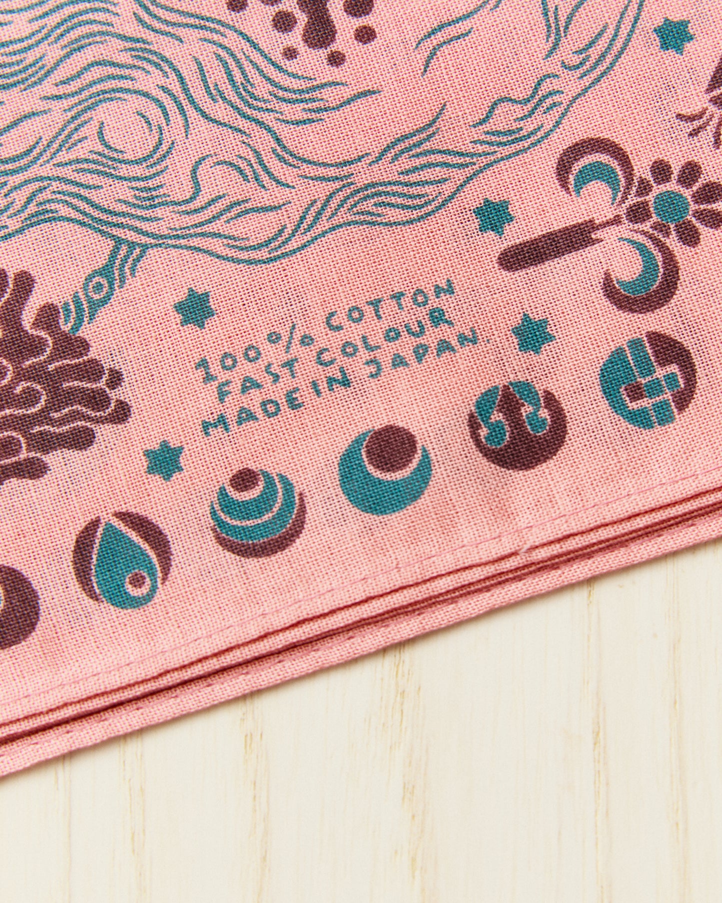 Indigofera Loa Bandana Pink / Brown / Turquoise