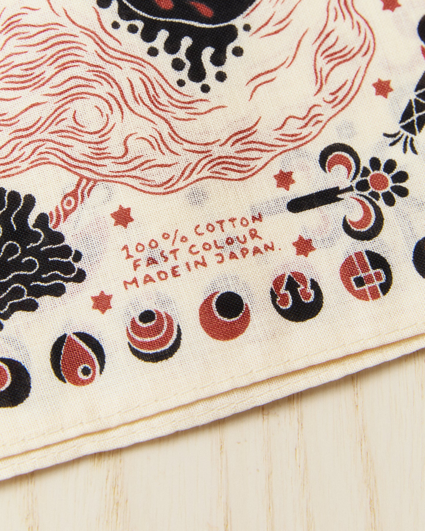 Indigofera Loa Bandana Offwhite / Black / Rust