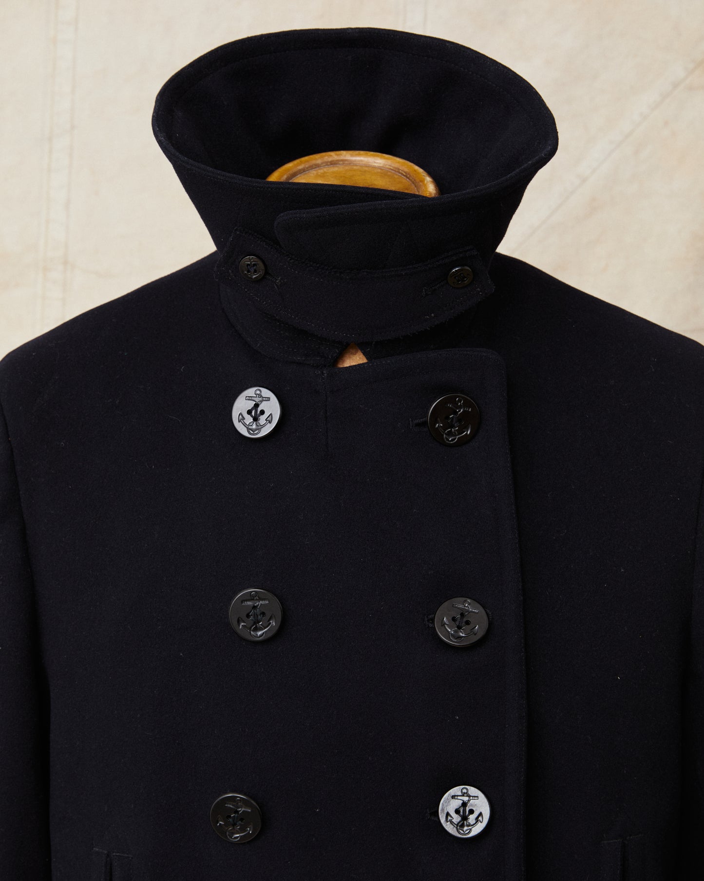 Vintage 1940's USN 10 Button Wool Pea Coat