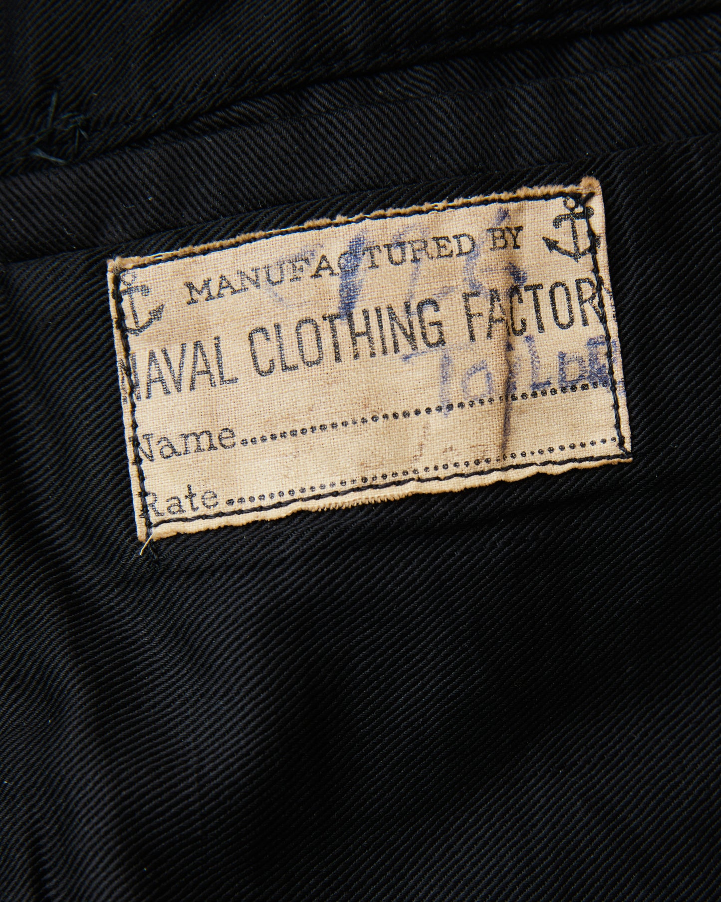 Vintage 1940's USN 10 Button Wool Pea Coat