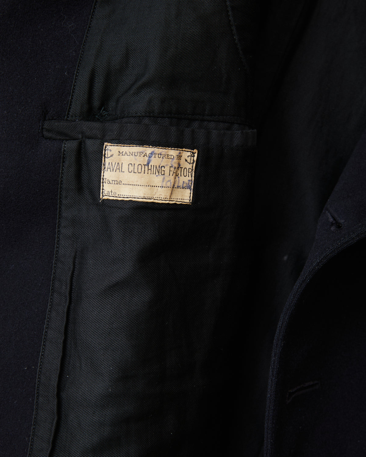 Vintage 1940's USN 10 Button Wool Pea Coat