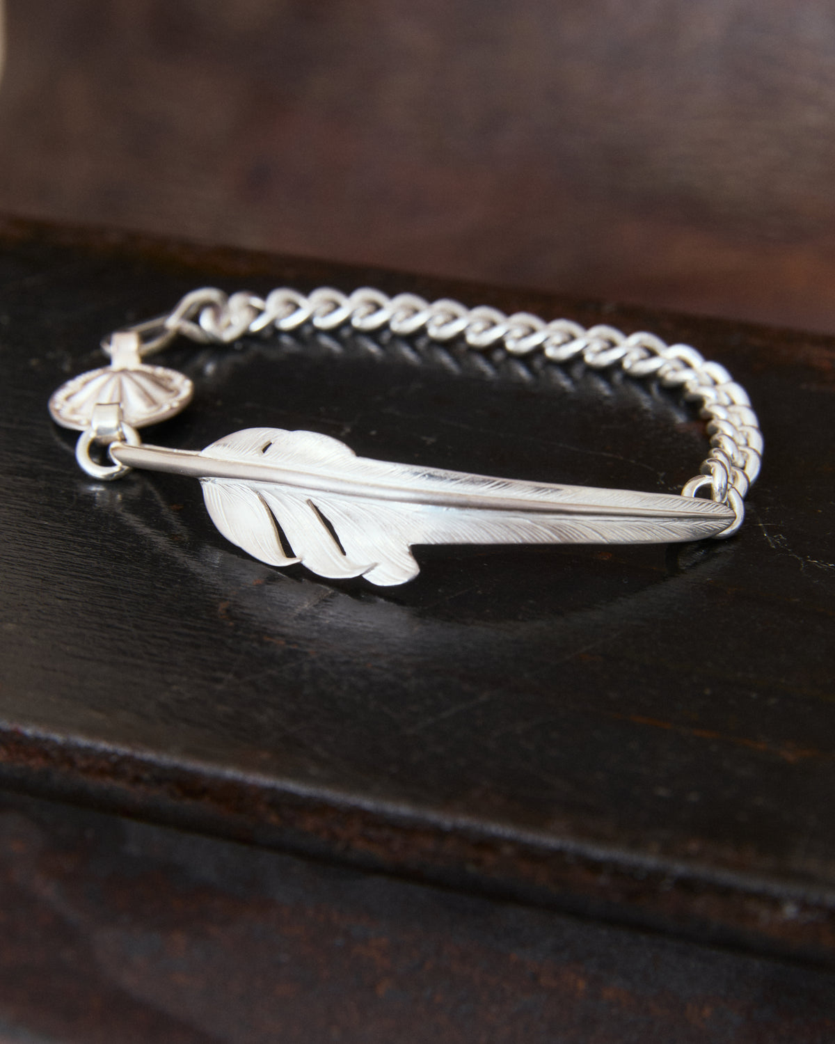 Larry Smith Kazekiri Feather Chain Bracelet  EFBR-0005