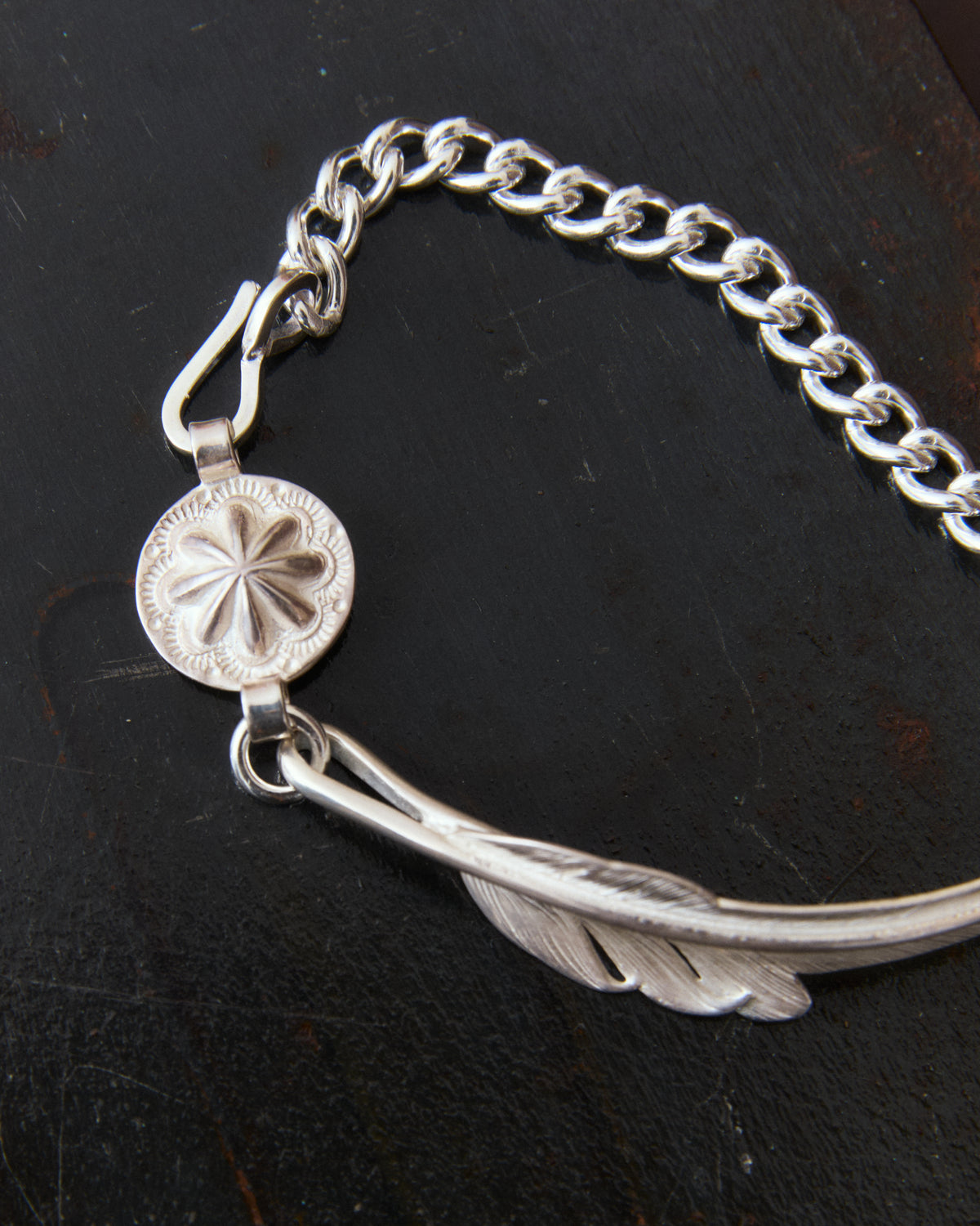 Larry Smith Kazekiri Feather Chain Bracelet  EFBR-0005