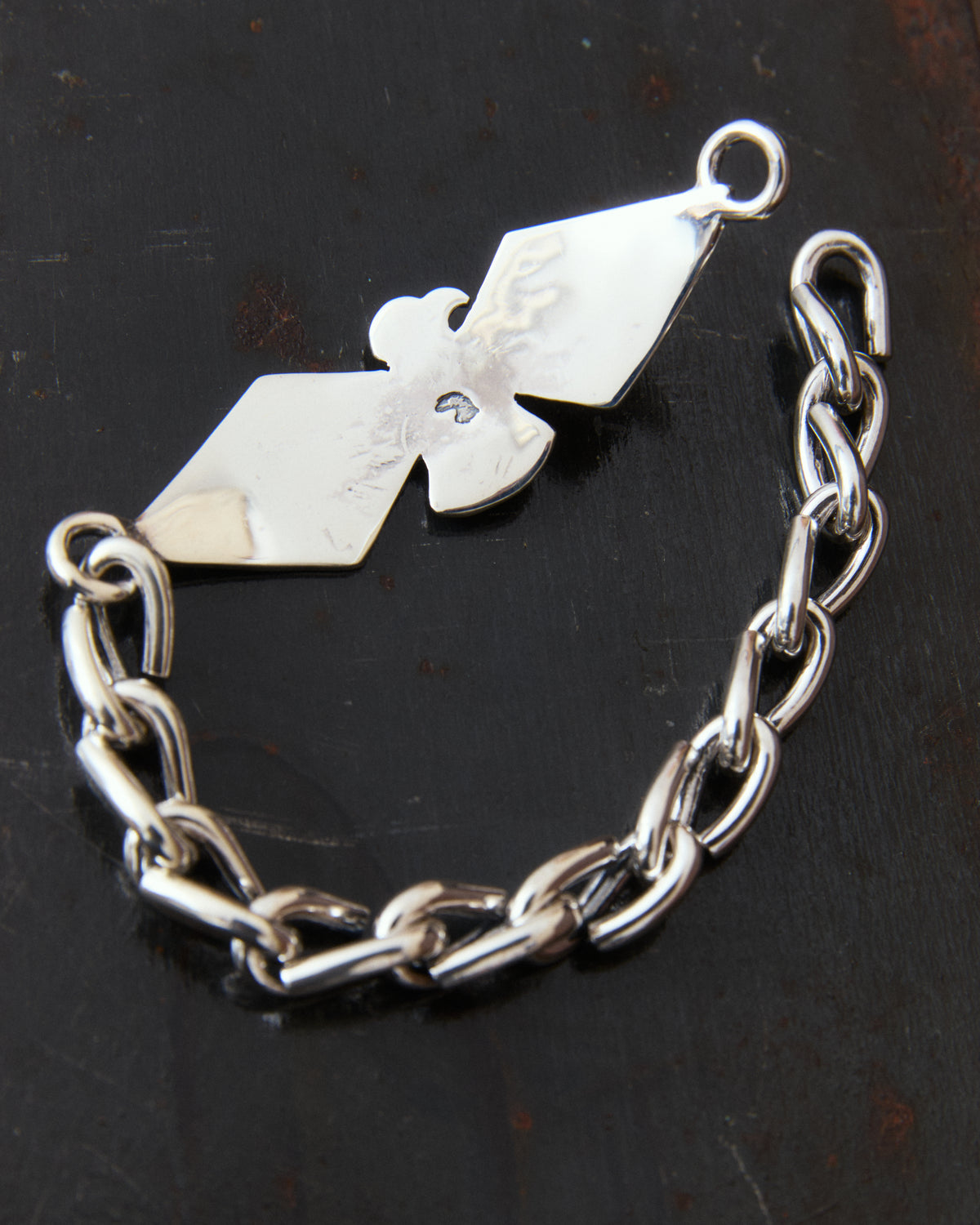 Larry Smith Thunderbird Chain Turquoise Bracelet BR-0099