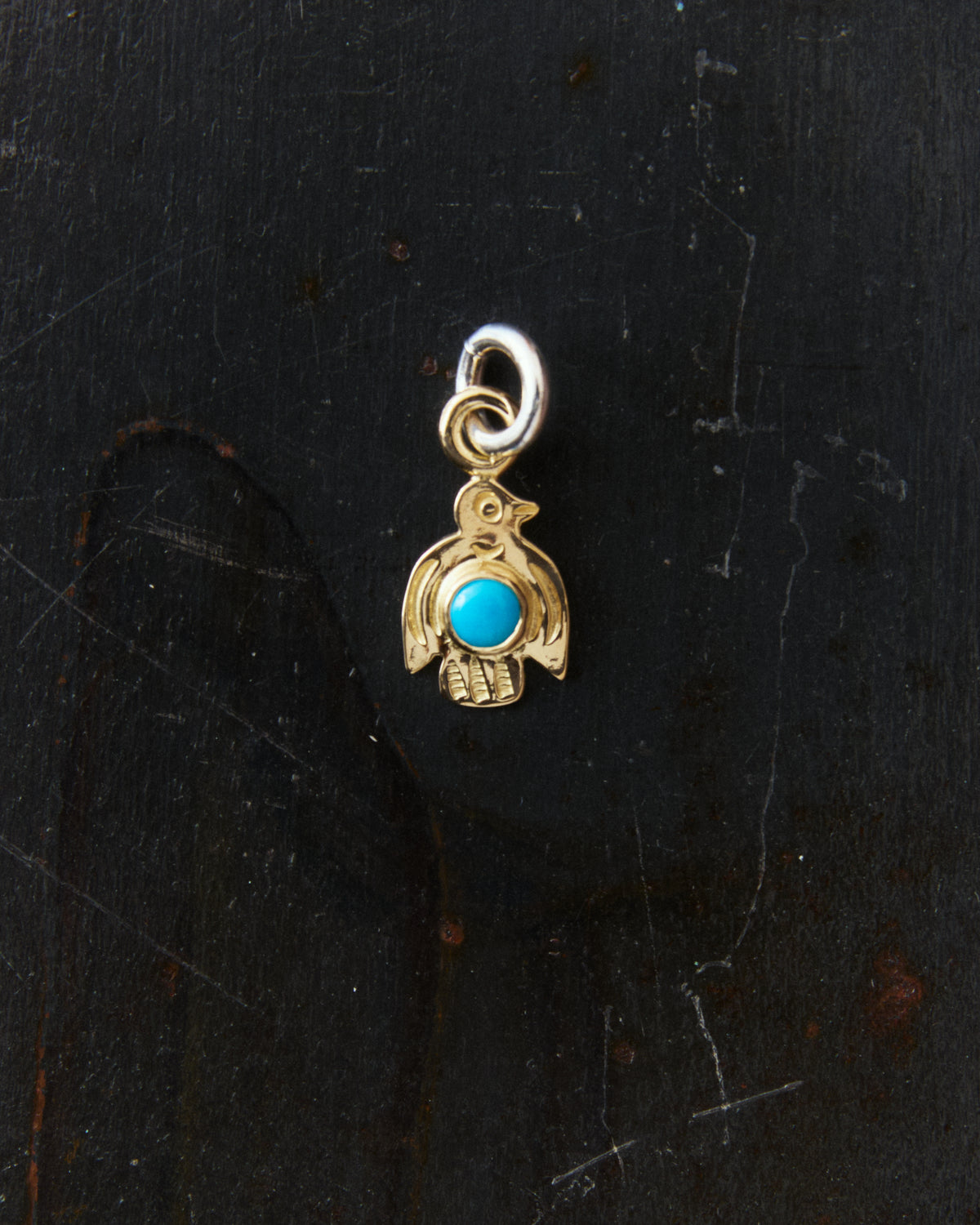 Larry Smith 18K Baby Thunderbird Pendant NL-0144-18KYG