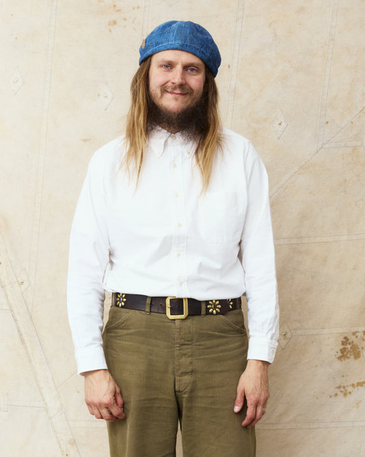 OrSlow 01-8112-69 Oxford Standard Button Down Shirt White