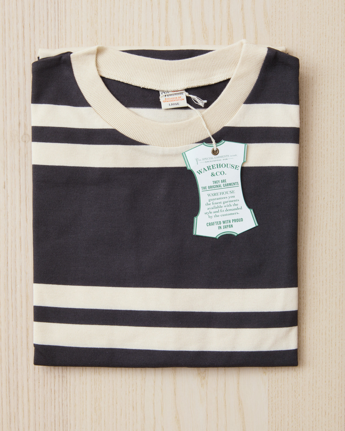 Warehouse & Co. Lot 4113 Short Sleeved Stripe T-shirt Sumikuro