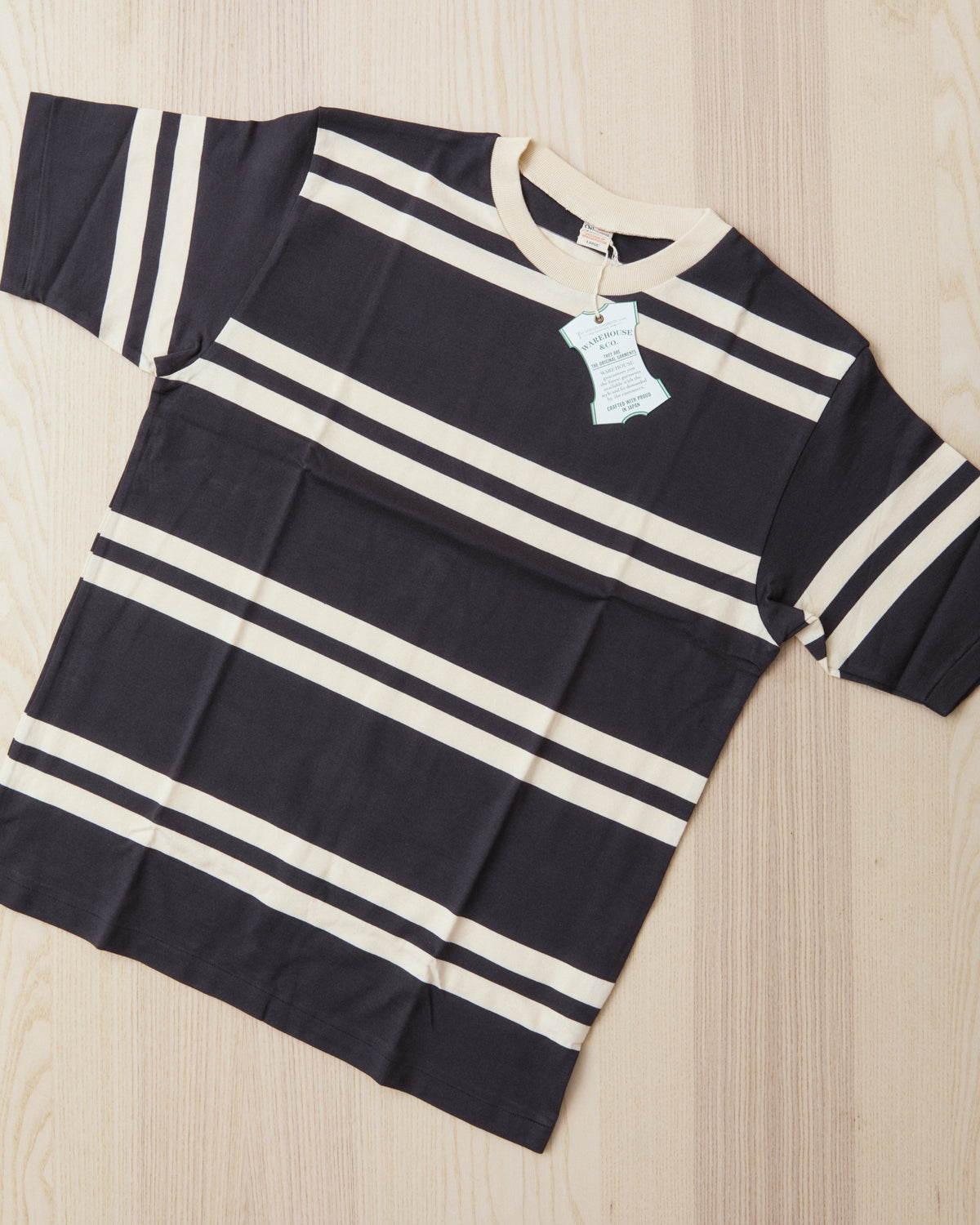 Warehouse & Co. Lot 4113 Short Sleeved Stripe T-shirt Sumikuro