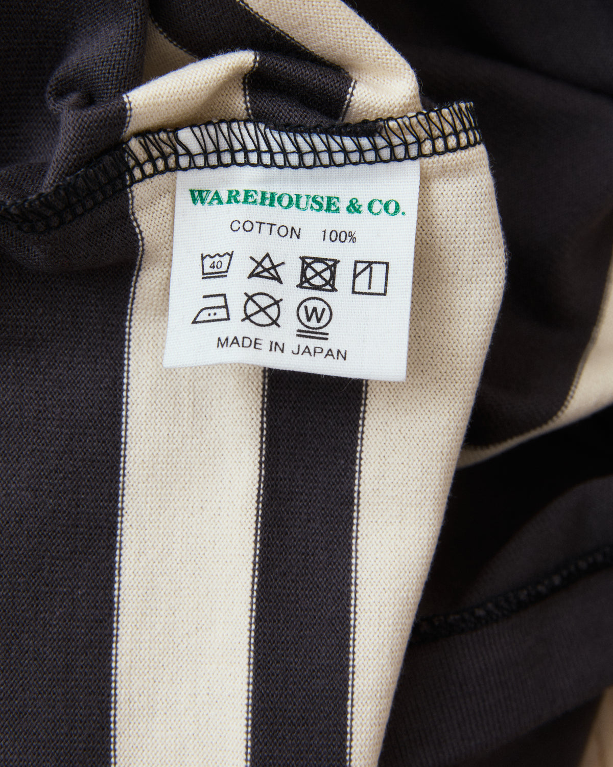 Warehouse & Co. Lot 4113 Short Sleeved Stripe T-shirt Sumikuro