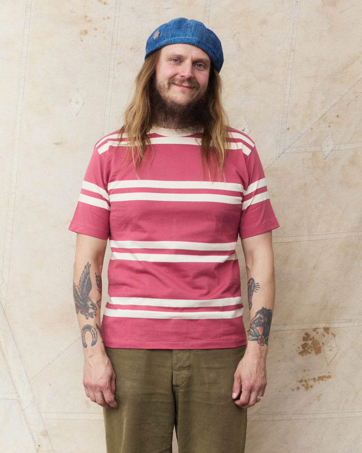 Warehouse & Co. Lot 4113 Short Sleeved Stripe T-shirt Salomon