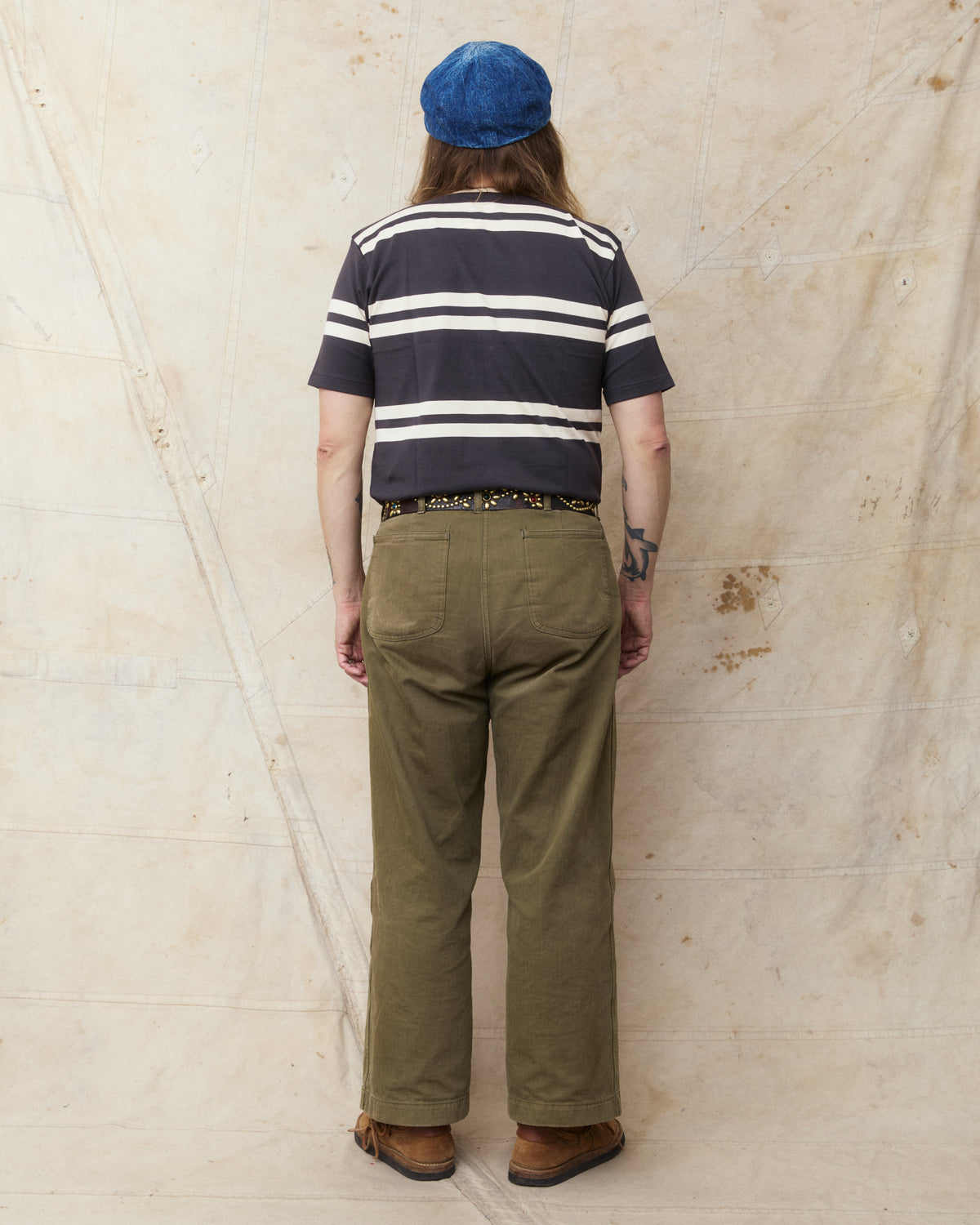 Warehouse & Co. Lot 4113 Short Sleeved Stripe T-shirt Sumikuro