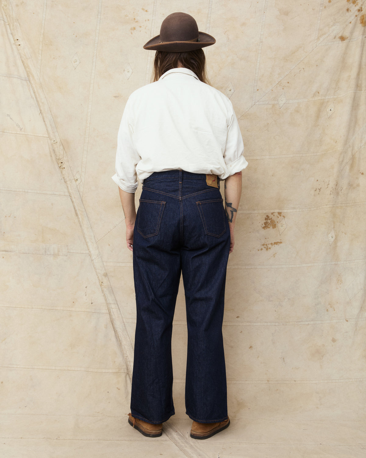 OrSlow 01-2021W-81K 202 Shoe Cut Wide Flare Denim
