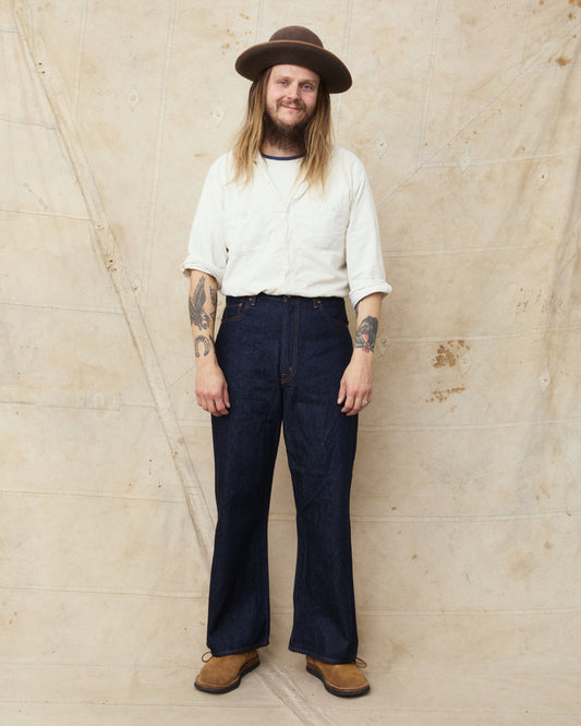 OrSlow 01-2021W-81K 202 Shoe Cut Wide Flare Denim