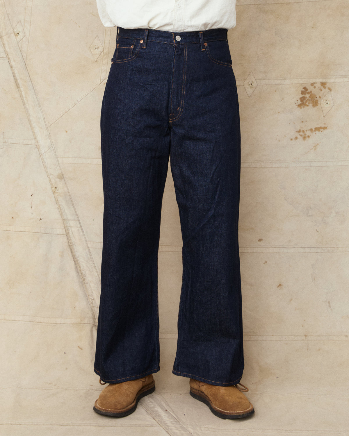 OrSlow 01-2021W-81K 202 Shoe Cut Wide Flare Denim