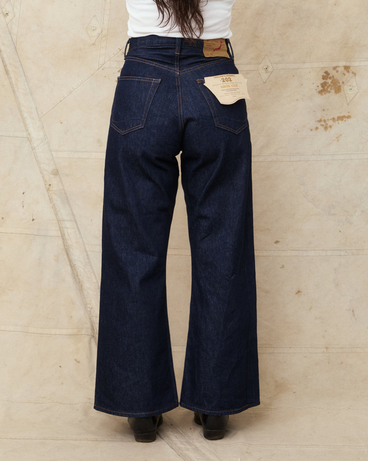 OrSlow 01-2021W-81K 202 Shoe Cut Wide Flare Denim