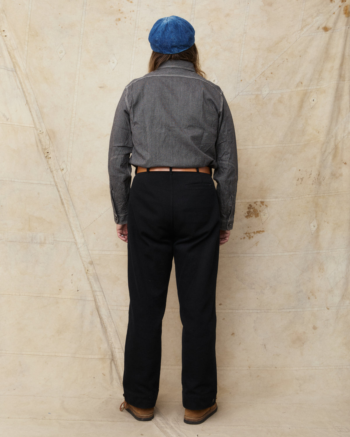 Sugar Cane & Co. SC25511 119 Black Striped Work Shirt
