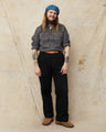 Sugar Cane & Co. SC25511 119 Black Striped Work Shirt