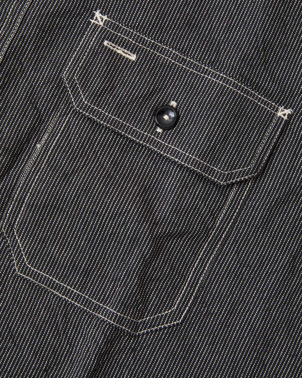 Sugar Cane & Co. SC25511 119 Black Striped Work Shirt